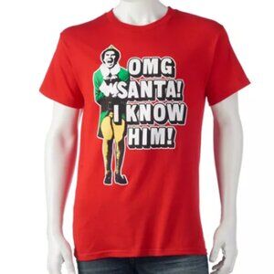 NEW! Elf “OMG Santa! I Know Him”! Tee - SZ M/L
